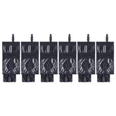 Inkjet Head Damper, 6Pcs 4 x 3mm / 0.16 x 0.12inch PP UV Printer Ink Damper Solvent Ink Damper in Line Interface XP600 Printer Accessory for 4mm x 3mm Ink Tube(Black)